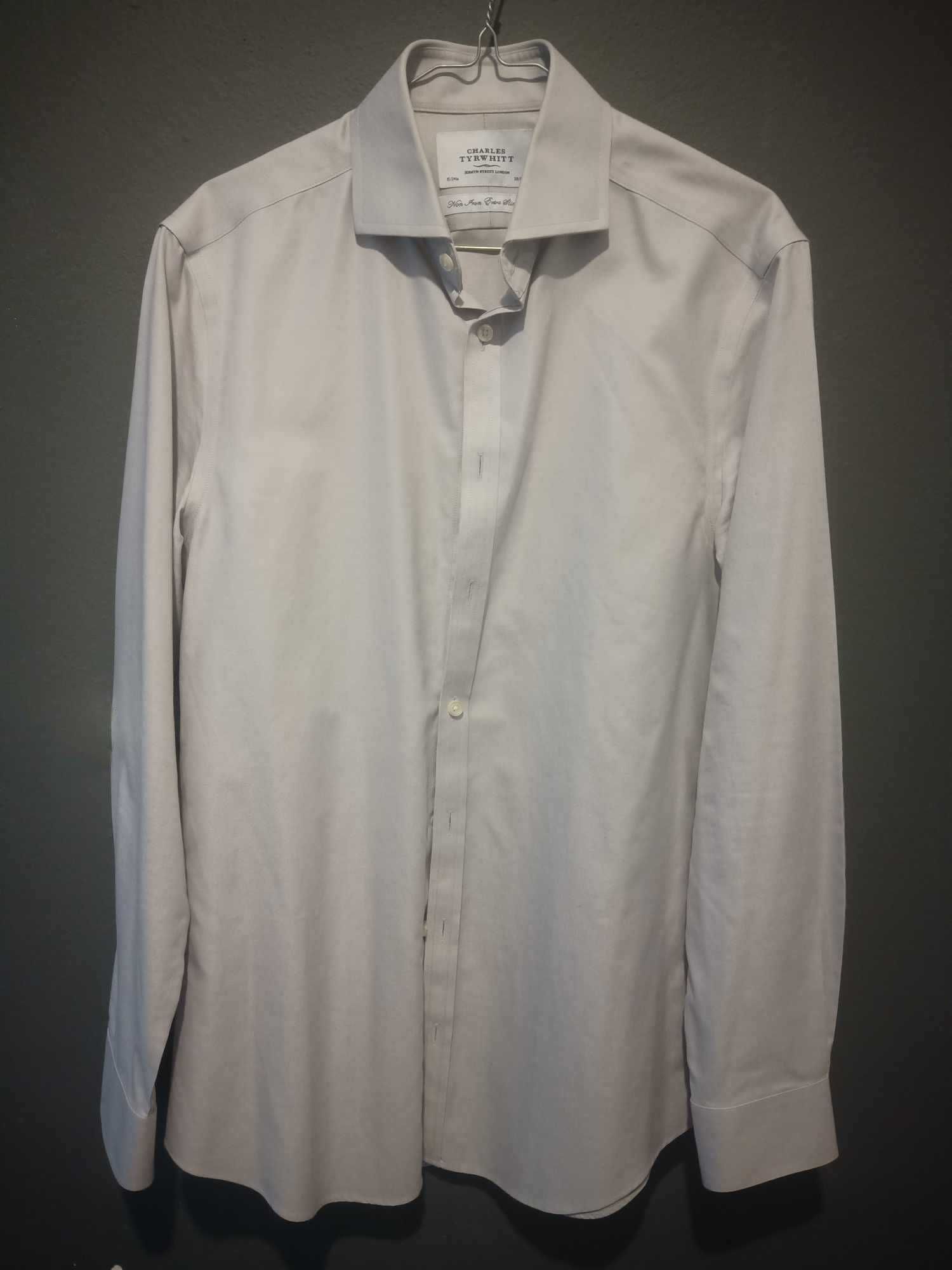 Koszula Charles Tyrwhitt oryginalna z Londynu, slimfit, 38 / 86 cm