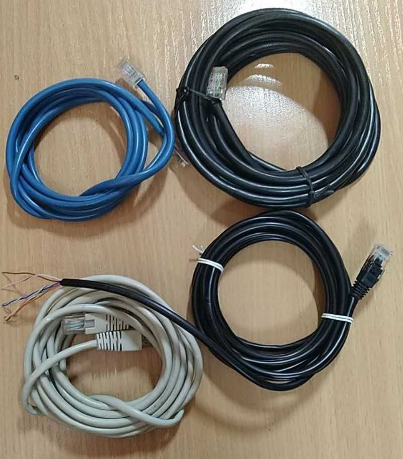 Витая пара, патч-корды RJ45, б/у, 5 категория, 8 жил, цена за метр