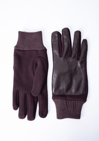 Рукавички рукавиці перчатки чоловічі жіночі коричневі еко-шкіра Фамо