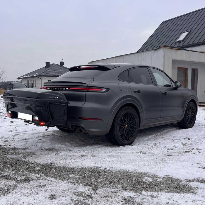 Box bagażowy na hak Box dachowy MFT Thule Kufer Box na narty snowboard