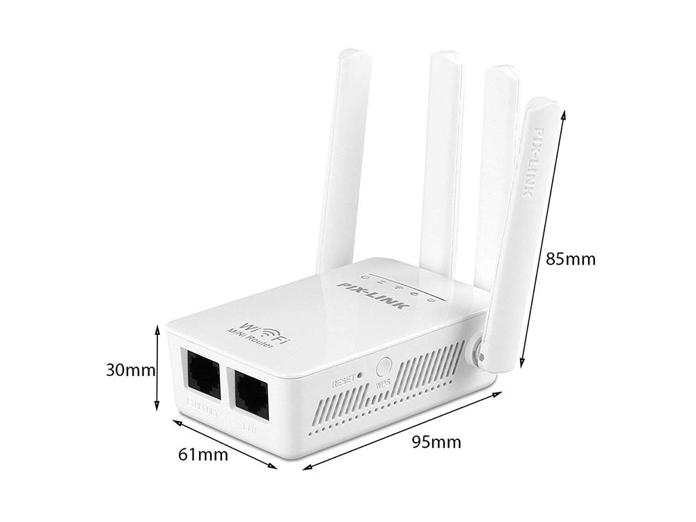 Mocny wzmacniacz sygnału wifi repeater 300mb/s WPS