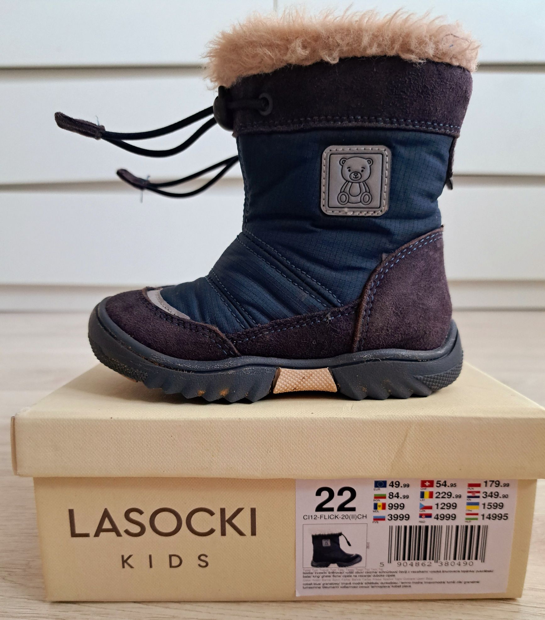 Buty Zimowe/Śniegowce Lasocki Kids rozmiar 22