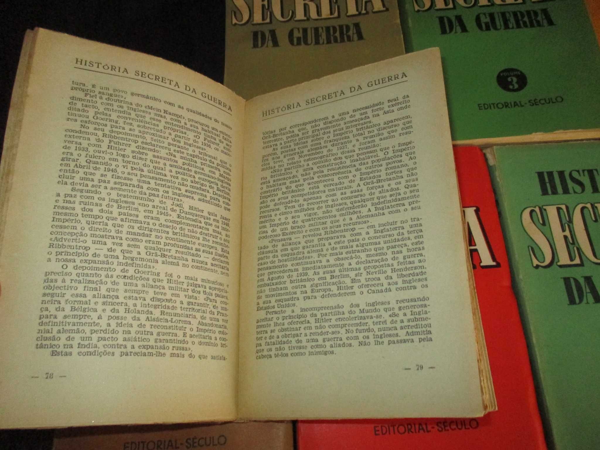 Livros História Secreta da Guerra Editorial Século