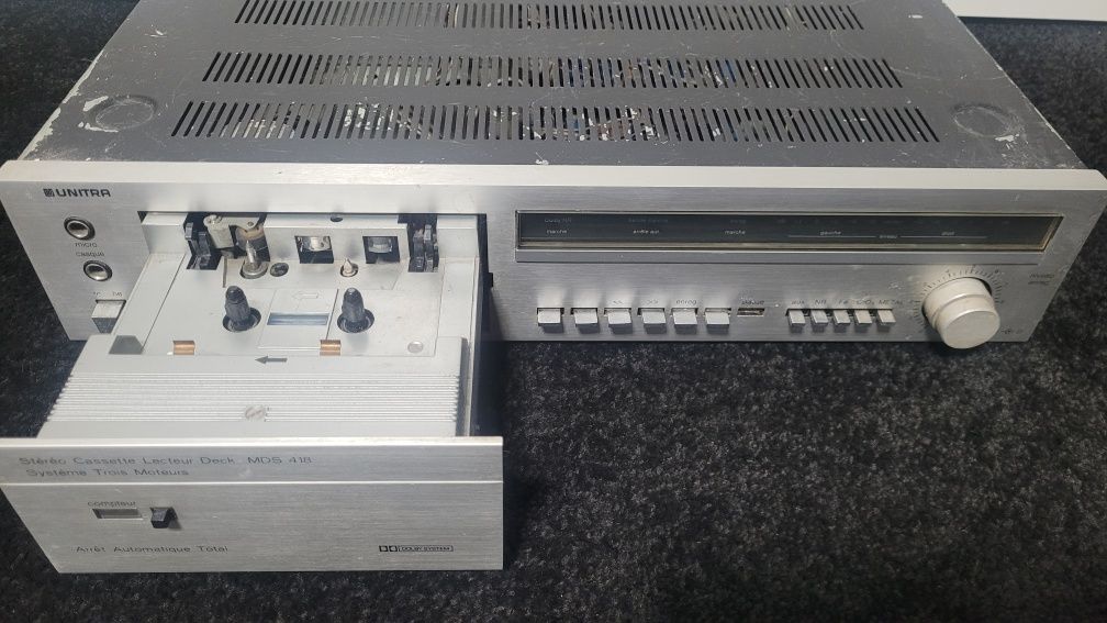 Magnetofon Unitra MDS 418 Stereo Cessette Lecteur Deck