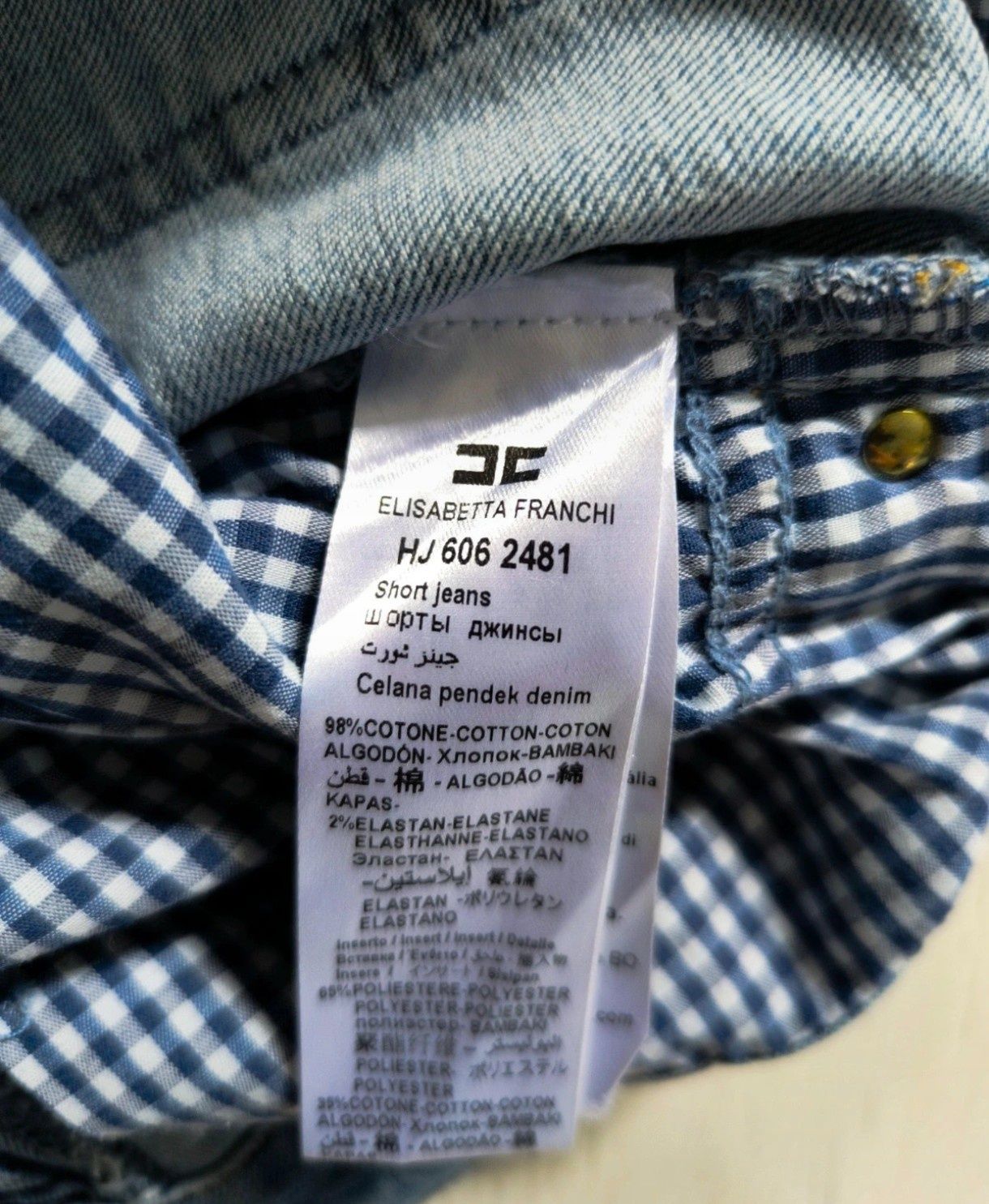 Szorty jeansowe Elisabetta Franchi r. 28 - 36/38