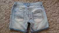 Pull&Bear jeansowe szorty 34 XS przetarcia guziki