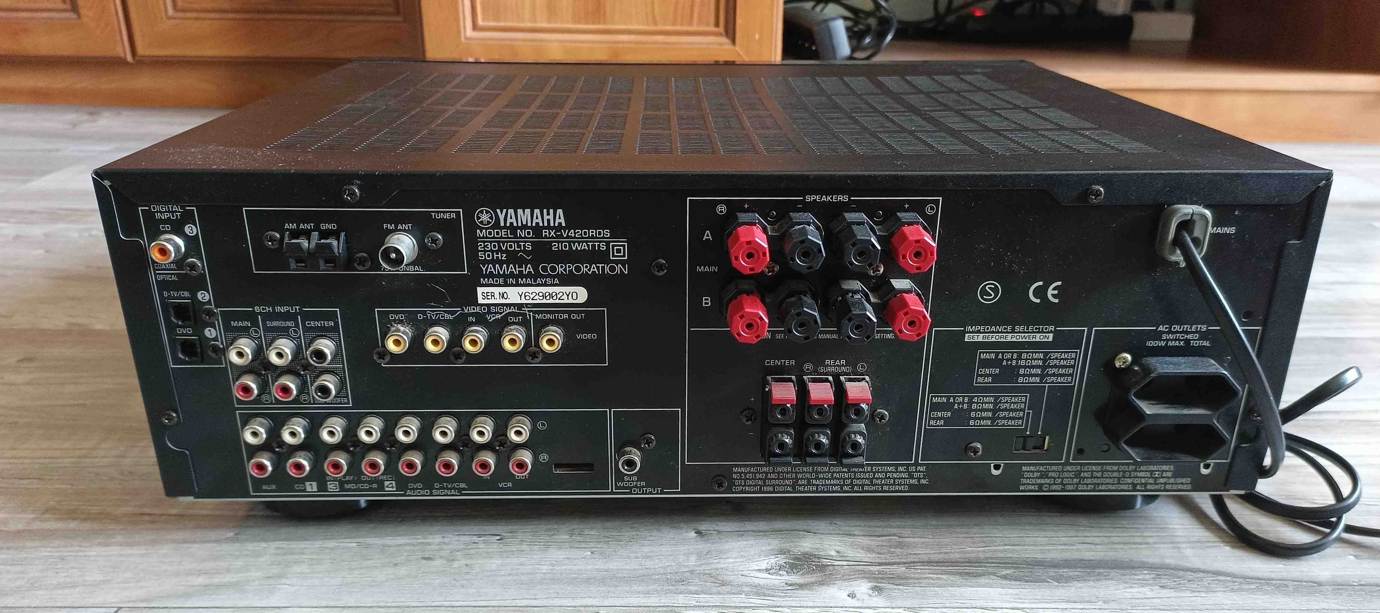 Amplituner Yamaha RX-420 RDS - kino domowe 5.1
