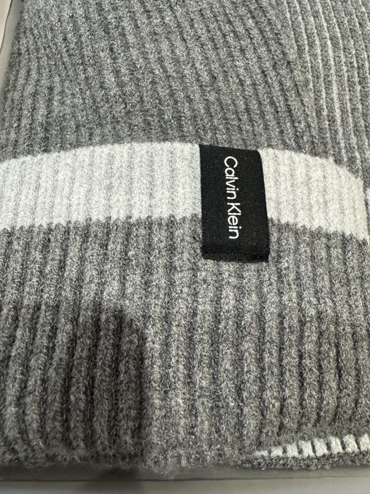 Набір Calvin Klein шапка, шарф унісекс, на подарок  оригінал