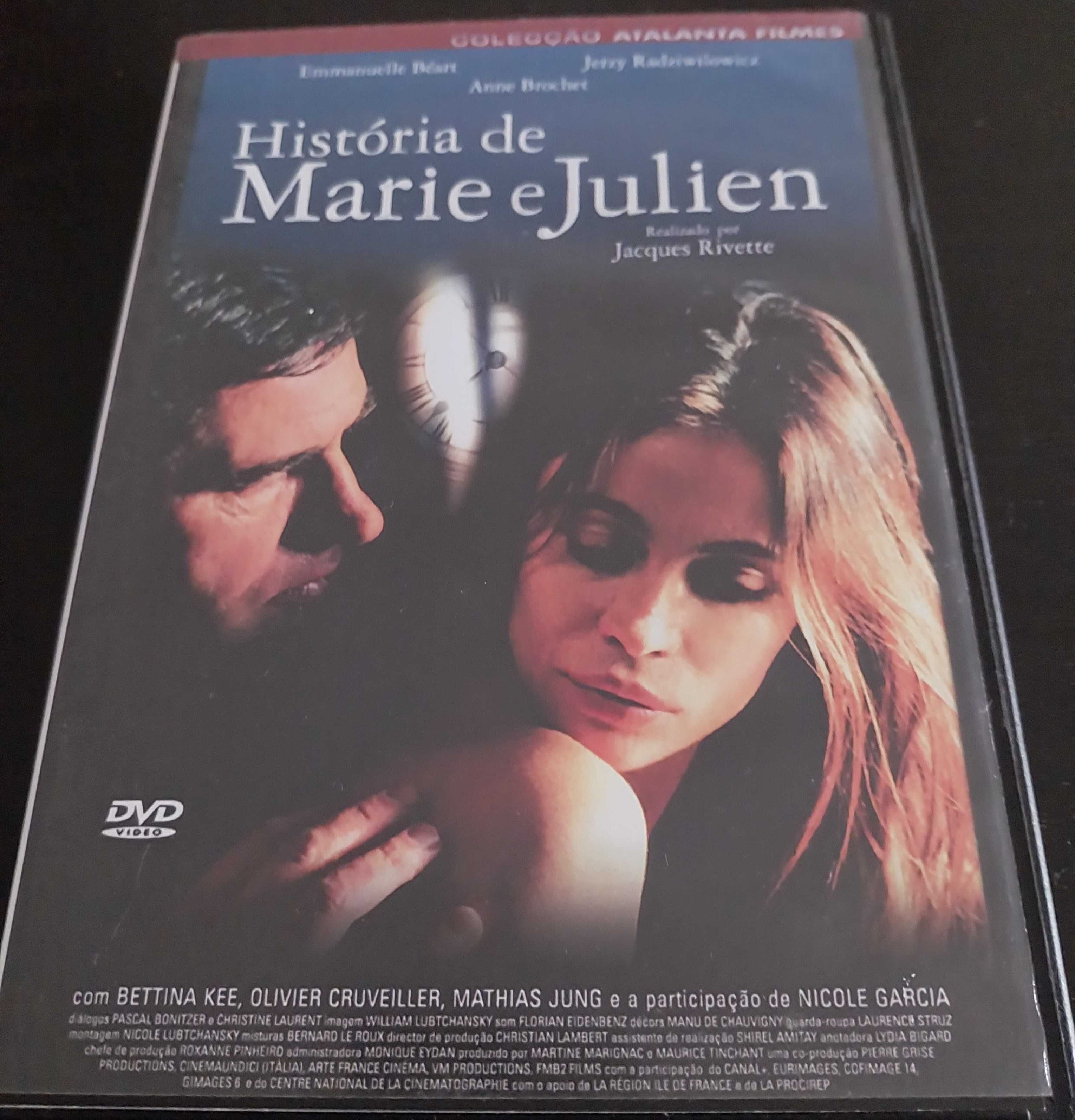 DVD "História de Marie e Julien", de Jacques Rivette