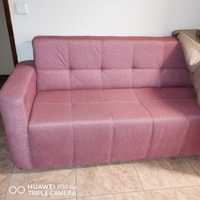 Conjunto de sofá com banco de apoio
