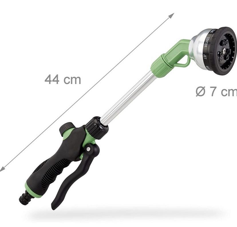 Zraszacz ogrodowy 1/2 cala, 9 funkcji, 44 cm