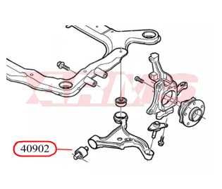 Сайлентблоки переднего нижнего рычага Volvo S60/S80/V70/XC70, 9465971