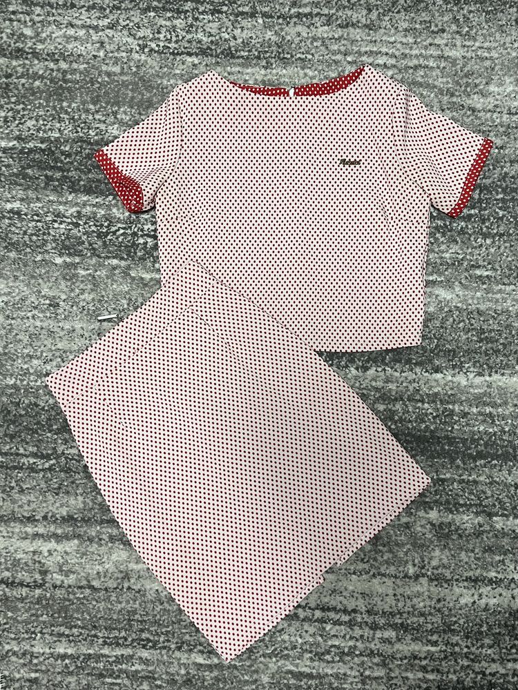 Костюм Zara спідниця та блузка. Рожевий костюм, класичний костюм