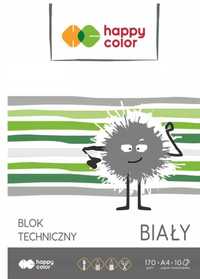 Blok techniczny biały A4 10 KARTEK HAPPY COLOR