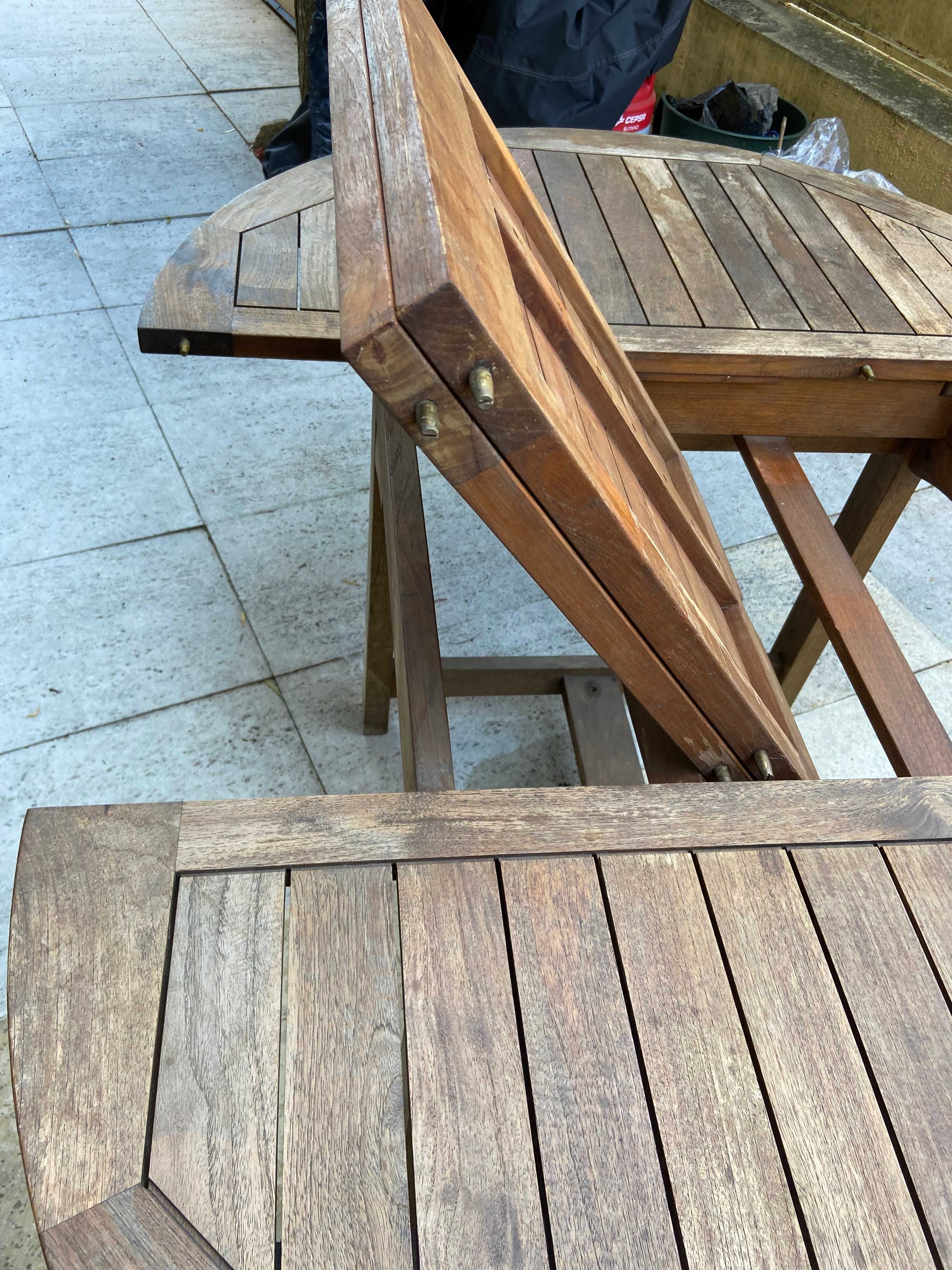 Mesa de Jardim em madeira Teca de 1.20 m x1.70 m