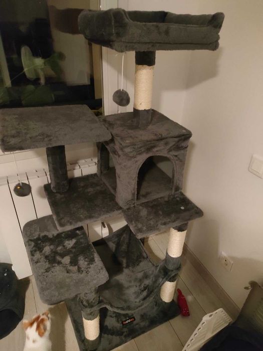 Drapak dla kota duży wysoki drapak NOWY dla kota domek legowisko NOWY