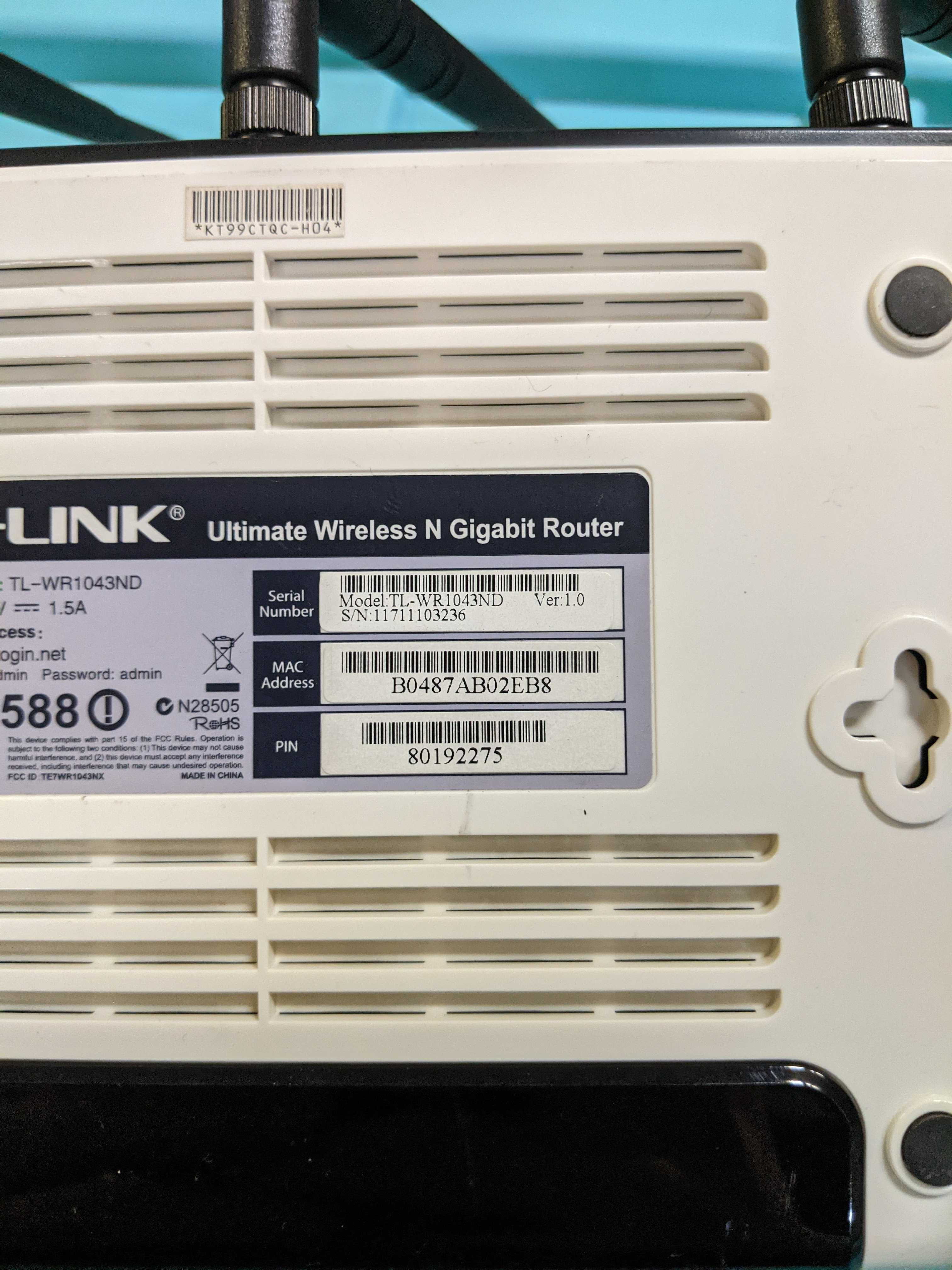 Router TP Link TL-WR1043ND