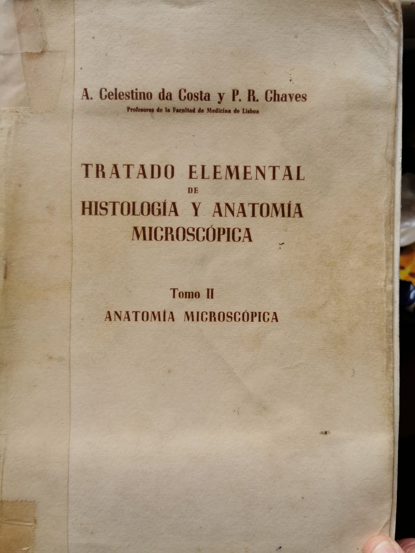 Livro antigo(71 anos) de Histologia e Anatomia Microscópica,
