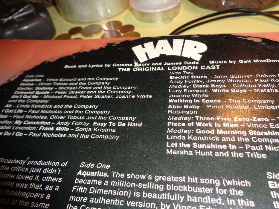 Disco LP Hair das Seleções Usado