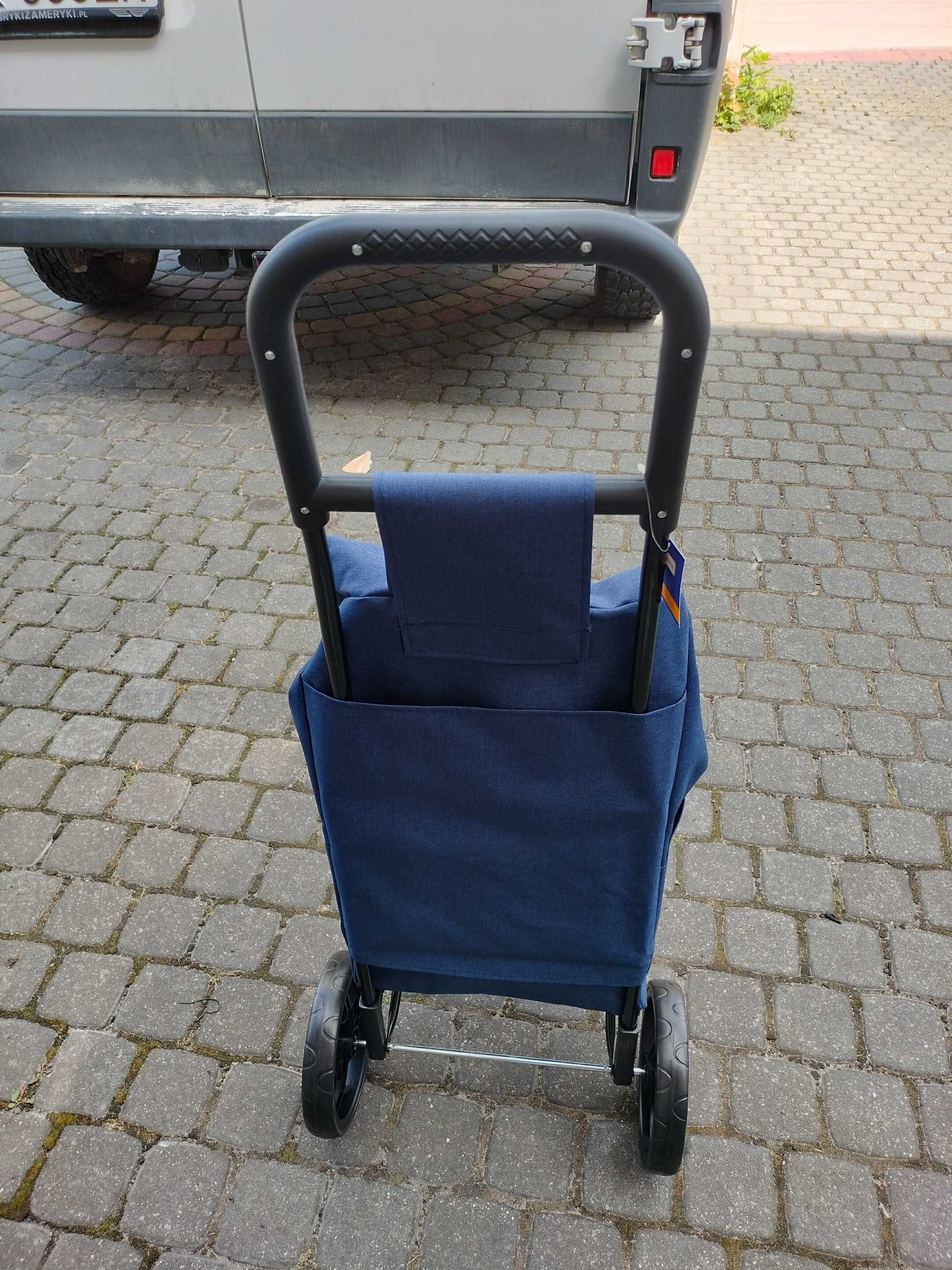TORBA NA KÓŁKACH WÓZEK NA ZAKUPY mocny największy dla wysokich osób no