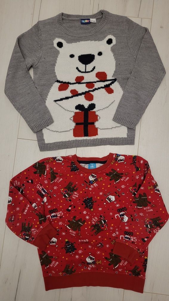 Sweterek świąteczny świecący i bluza