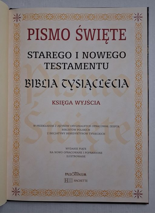 Biblia Tysiąclecia. Księga Wyjścia.