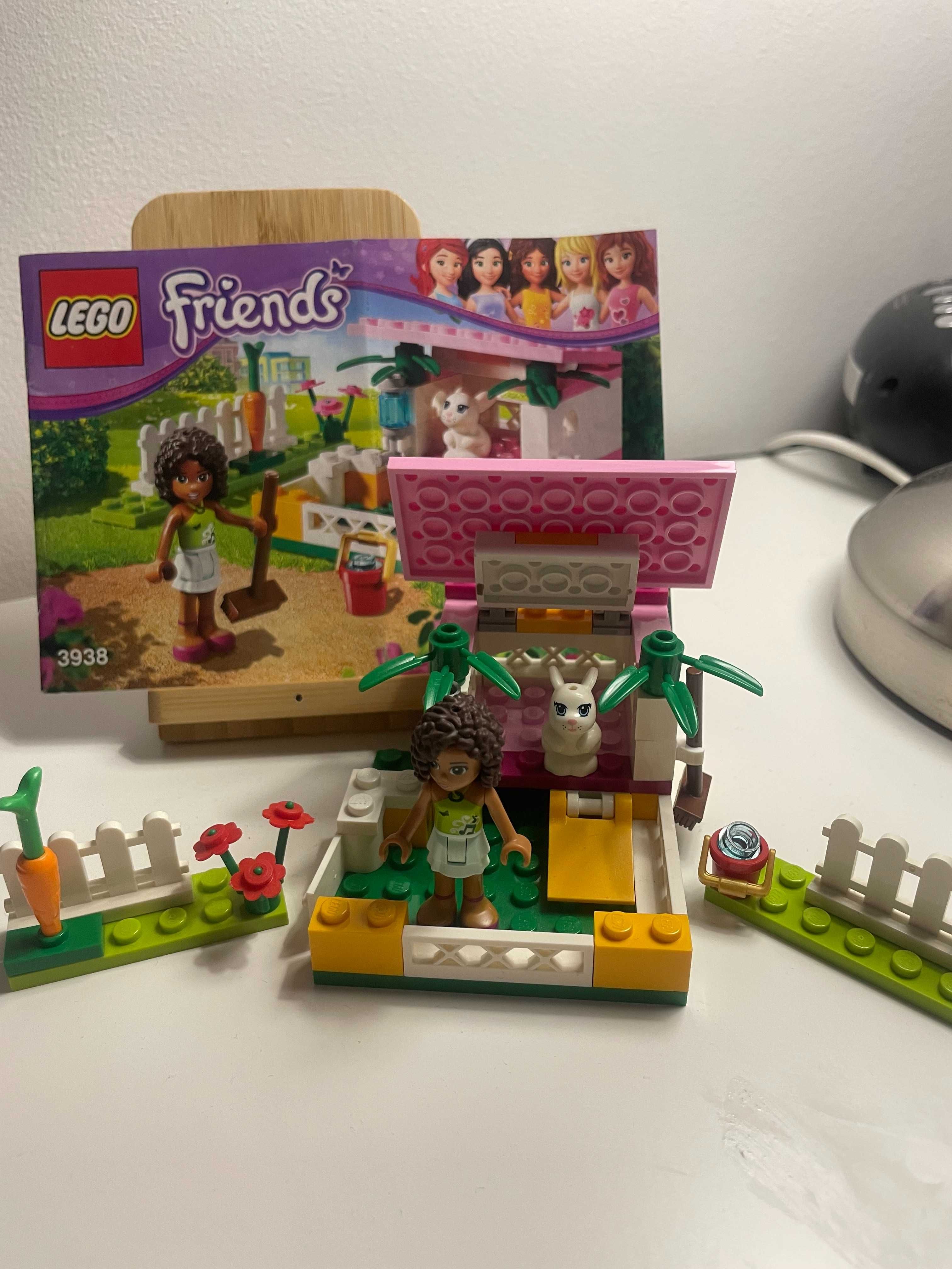 Lego Friends 3183 Kabriolet 3938 domek dla królika 3937 łódź 3935 auto