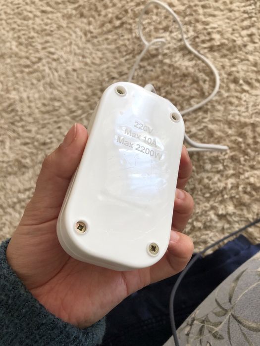 Подовжувач на 2 розетки 2,5 м