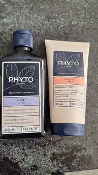 Phyto szampon No Yellow+odżywka