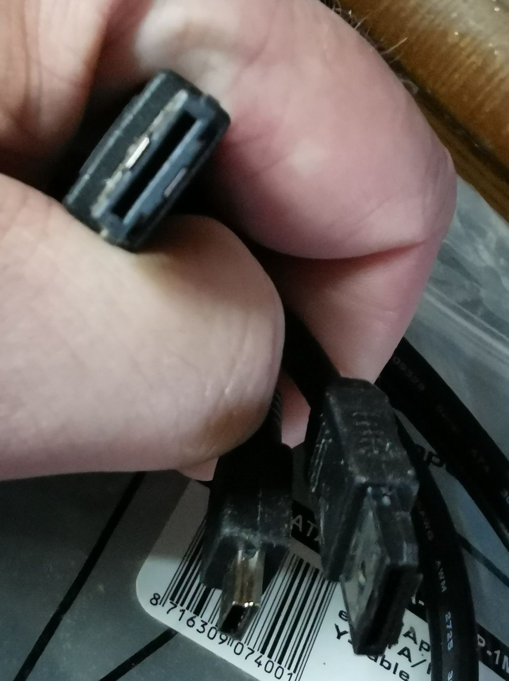 Kabel Gembird Power Over ESATA->ESATA+MINI USB 5-PIN 1m