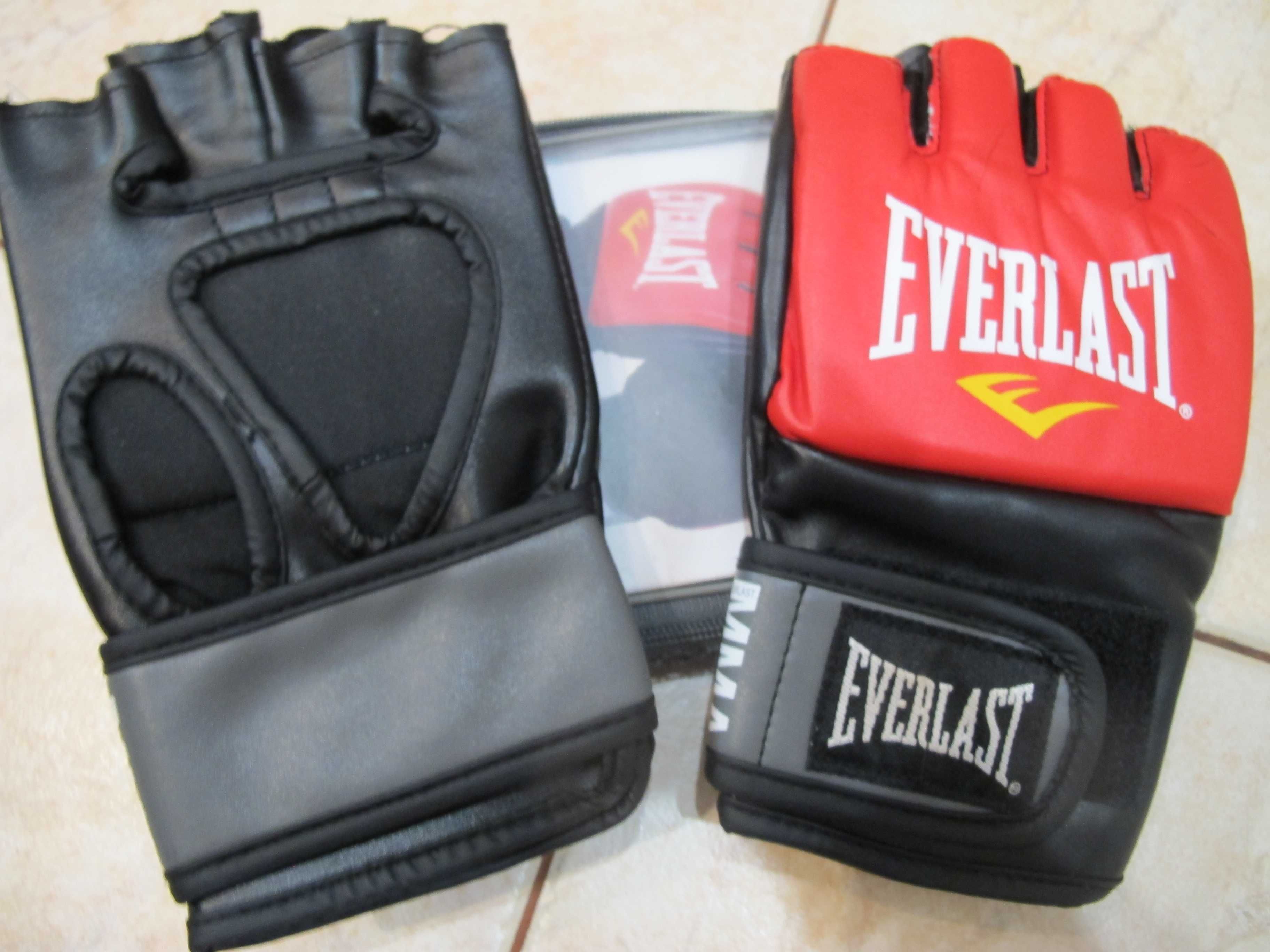 Everlast Grappling Training Gloves - Black/Red