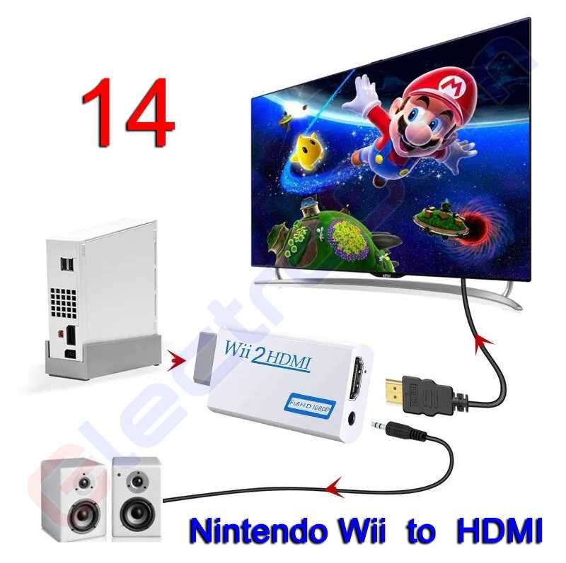 Відео конвертер, адаптер HDMI, VGA, DVI, DP, Nintendo Wii