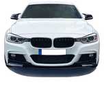 Aba / Spoiler / Lip Frontal em preto piano brilhante para BMW F30 / F31 11-19 M-Performance Look em plástico ABS