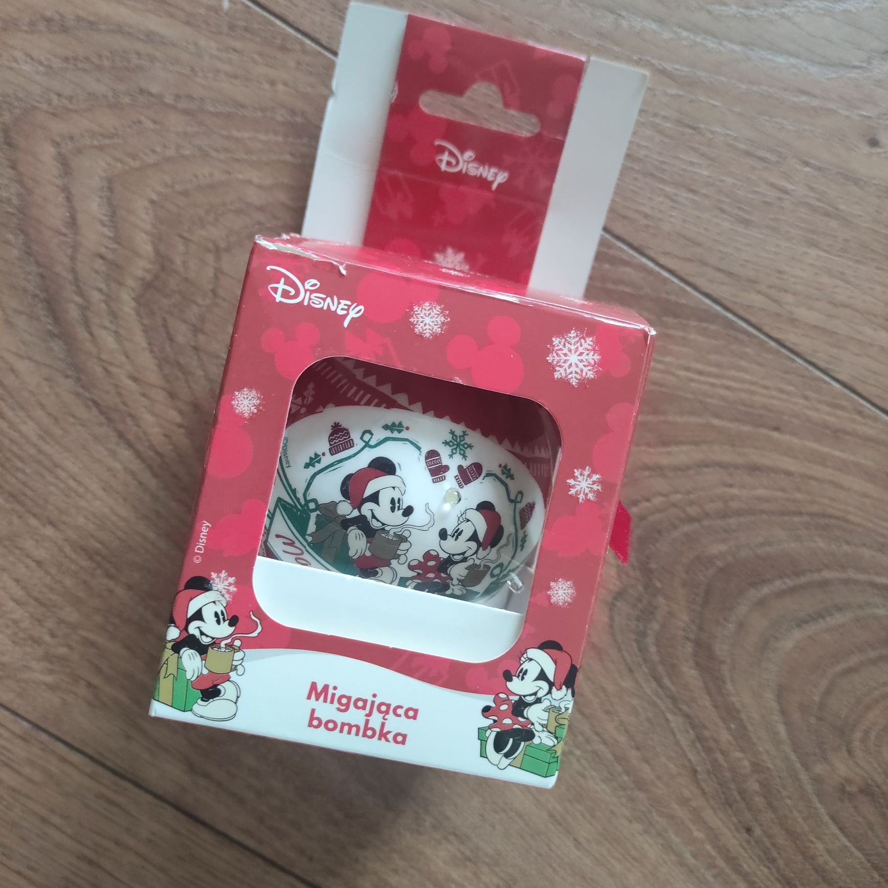 Bombka Disney, magiczna świąteczna świecąca kula Miki Mouse