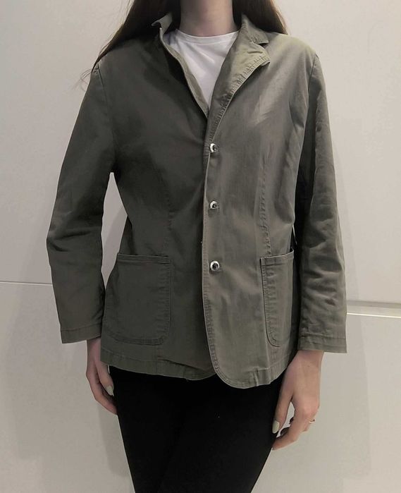 Kurtka żakiet khaki damska