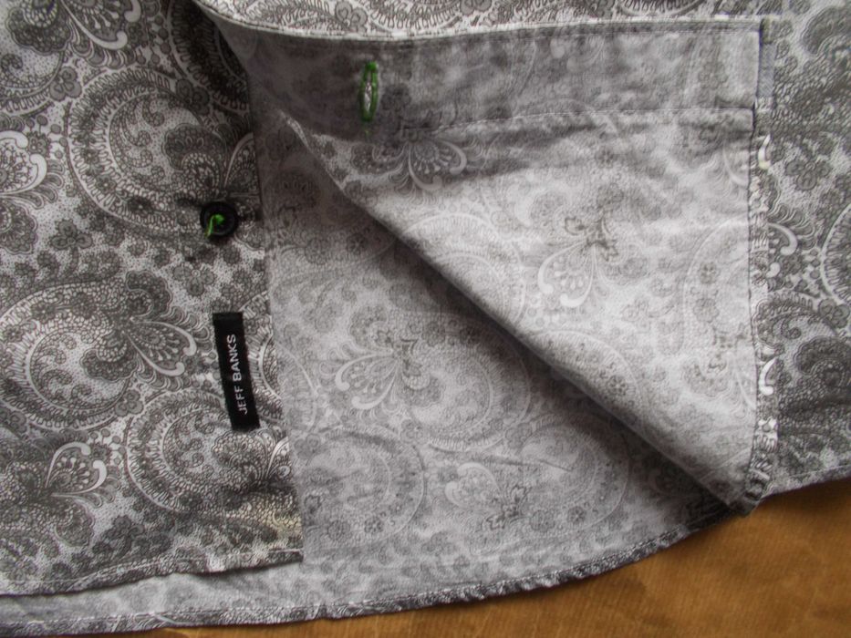 L JEFF BANKS STVDIO Premium Designerska, Nowa Koszula Męska L 41 UK