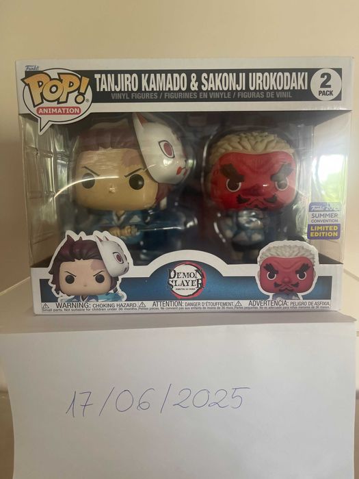Funko Pop! Demon Slayer - Tanjiro Kamado & Sakonji Urokodaki 2 pack