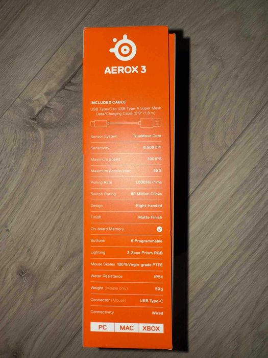 SteelSeries Aerox 3 – NOWA, nieodpakowana, biała, idealna dla graczy!