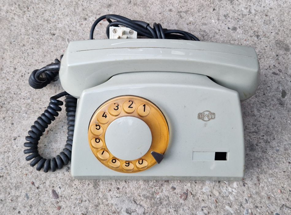 Aster 72 Elektrim RWT telefon stacjonarny tarczowy PRL vintage retro