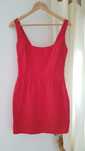 Vestido Vermelho Laço Costas Bershka