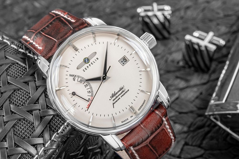 zegarek męski zeppelin atlantic automatic power reserve  8462-5 + box