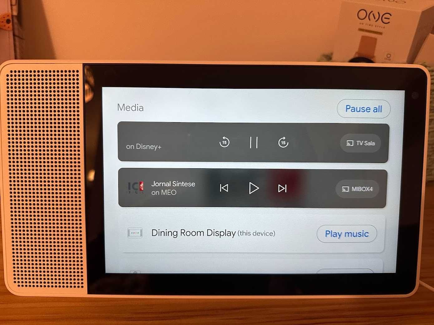 Lenovo Smart Display 10 com Assistente Google