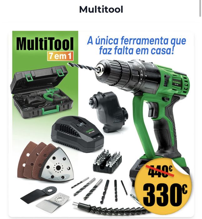 Cx Ferramentas SEM FIOS - Perfurar, Aparafusar, Lixar, Serrar, Polir