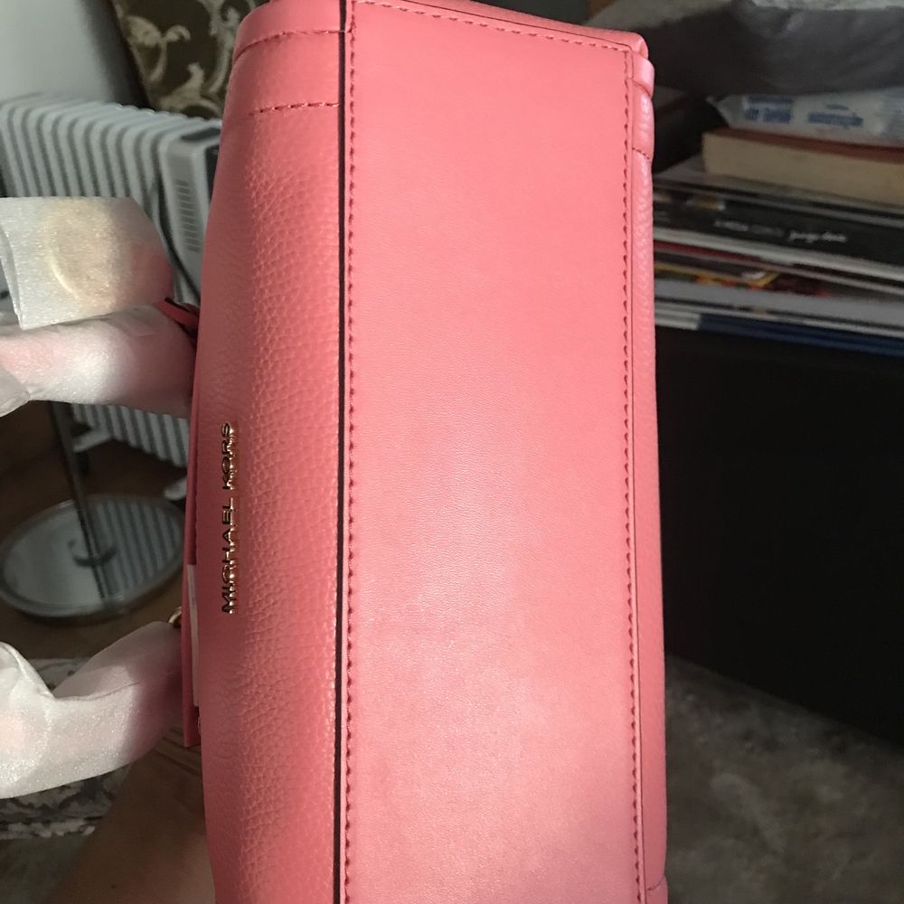 Mala Michael Kors pele/estrear c etiqueta/Linda!Rosa