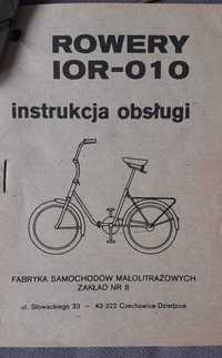 Instrukcja obslugi roweru IOR-010 z 1992 FSM Czechowica-Dziedzice