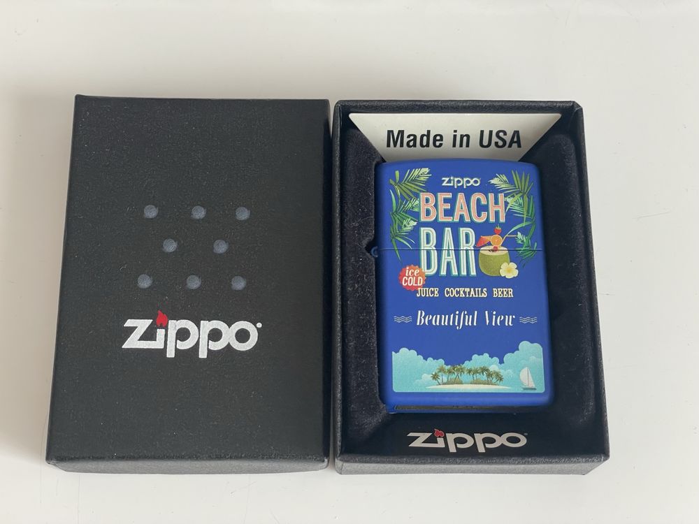 Zapalniczka Zippo 2016 Beach Bar, Royal Blue Matte, NOWA
