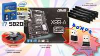 X99-A +BONUS! / i7-5820k 3,3 gHz / 32 gb 2400 mHz / Ultra Quiet Cooler