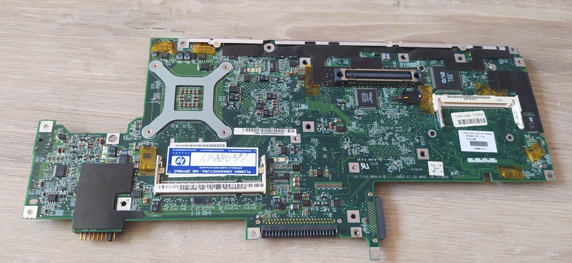 Części do HP Compaq nx 7000