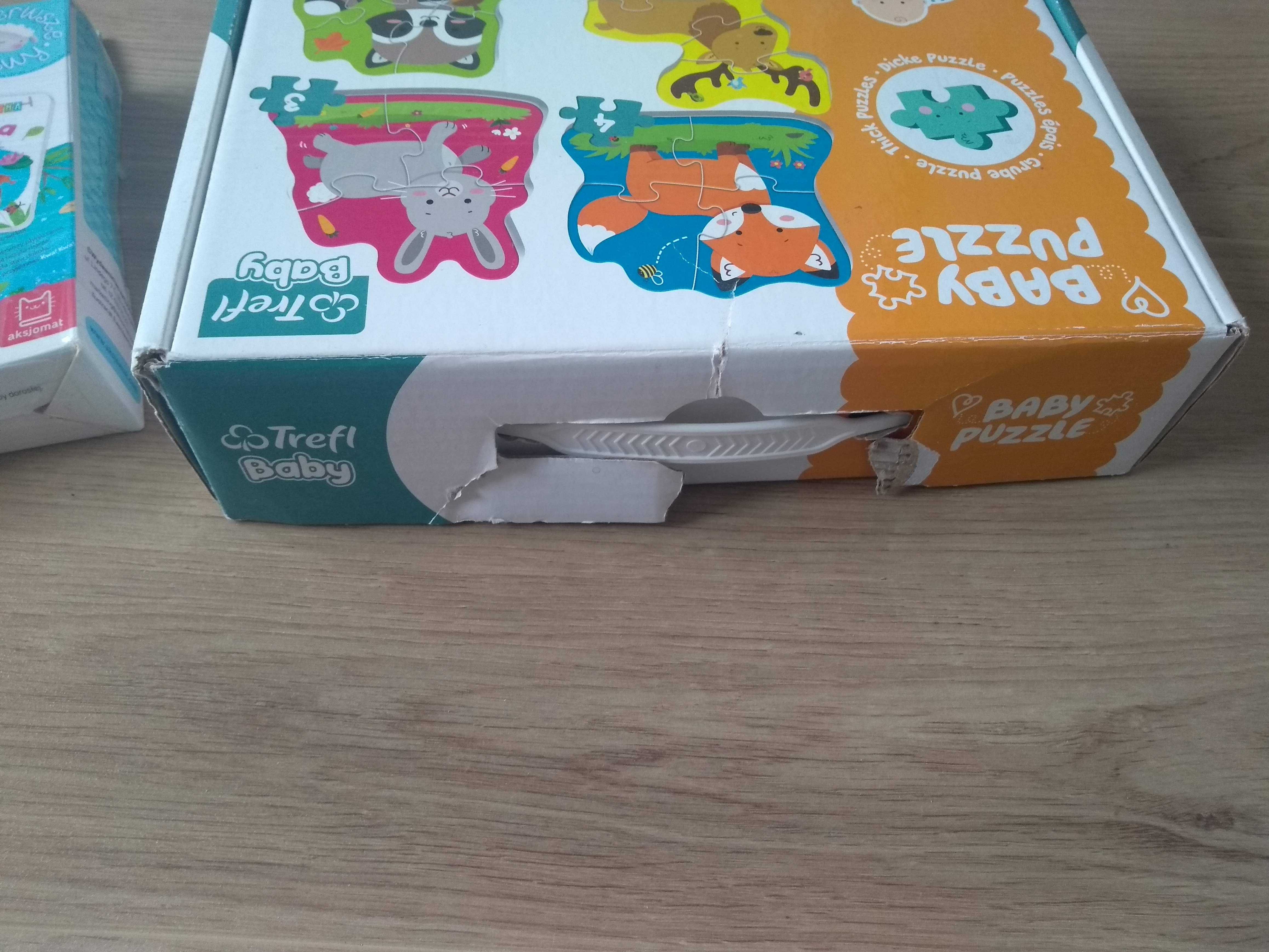 Puzzle  dla maluchów 2+ oraz książeczka Fischer Price