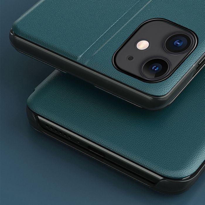 Elegancki Futerał Eco Leather View Case dla iPhone 13 - Fioletowy